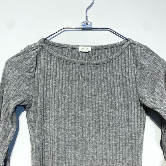 🛍️ 4 for 20$ / Garage 3/4 Sleeve Fitted Rib Tee / Grey / XS - Picture 2 of 9